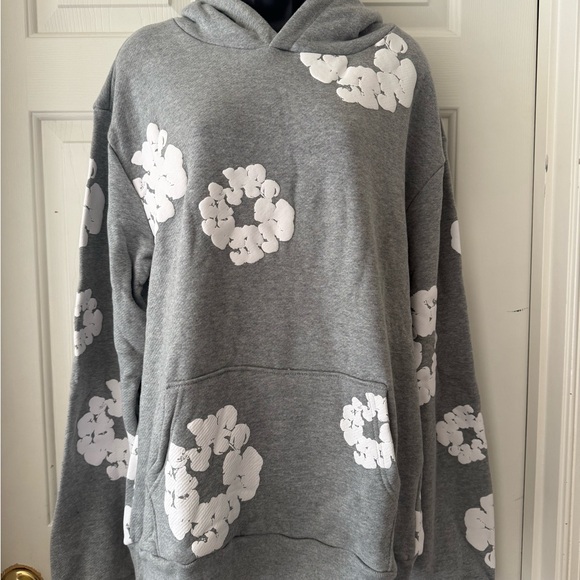 Denim Tears Sweaters - Cozy Gray Denim Tears Hoodie